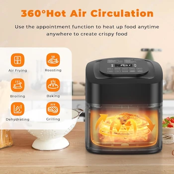 Imagen 2 de Freidora de Aire NuWave Brio Modelo 36011 Capacidad 3 Cuartos Color Negro