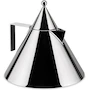 Miniatura de Alessi Il Conico 90017 - Hervidor de Agua con Asa, Acero Inoxidable 18/10 Pulido Espejo, Capacidad 2 Litros, Diseño Aldo Rossi