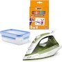 Miniatura de T-Fal Combo Back to School: Plancha de Vapor Virtuo Forest con Suela de Cerámica + Recipiente de Comida Masterseal con Tecnología Anti Derrames + Kit 12 Plumones Mágicos Bic, Modelo CB2SFV2CBIC
