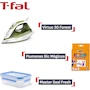 Miniatura de T-Fal Combo Back to School: Plancha de Vapor Virtuo Forest con Suela de Cerámica + Recipiente de Comida Masterseal con Tecnología Anti Derrames + Kit 12 Plumones Mágicos Bic, Modelo CB2SFV2CBIC