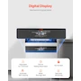 Miniatura de VEVOR LB160T Máquina para Hacer Hielo Comercial de Acero Inoxidable con Gabinete Independiente, Producción 160 Libras/24 Horas, Capacidad de Almacenamiento 66 Libras, 80 Cubitos por Ciclo, Pantalla Digital LED