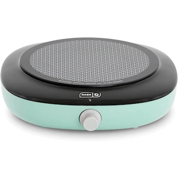 Imagen de referencia para DASH DECT100GBAQ06 Everyday Electric Cooktop - Aqua, Dimensions 28.7 x 26.67 x 7.11 cm, One Size, Cast Iron, 953 g, 1 Heating Element, 1200 Watts