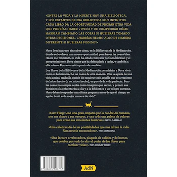 Imagen 2 de La Biblioteca de la Medianoche - Matt Haig - Edición en Español - Tapa Dura - Editorial Grupo Editorial Patria / Alianza de Novela - ISBN 9786075507712 - 336 Páginas