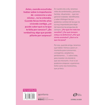 Imagen 3 de Libro "Querida yo: tenemos que hablar: Conócete y sé feliz contigo" de Elizabeth Clapés - Edición Tapa Blanda Editorial Penguin Random House / Montena - ISBN 9786073836401