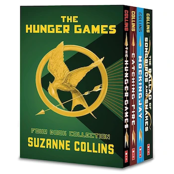 Imagen de referencia para Hunger Games 4-Book Paperback Box Set (The Hunger Games, Catching Fire, Mockingjay, The Ballad of Songbirds and Snakes) - Suzanne Collins - Scholastic Inc. - English Edition