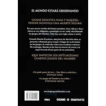 Imagen 2 de Los Juegos del Hambre (Segunda edición) - Suzanne Collins - Océano Gran Travesía - Español - Pasta blanda - 400 páginas - 21.3 x 14 x 1.5 cm - ISBN 6075572244