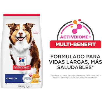 Imagen 3 de Hill's Science Diet Adult 7+ Alimento Seco para Perro Senior Sabor Pollo 12 Kg