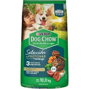Imagen alusiva al producto Purina Dog Chow Selección de Proteínas Adulto para Perros de Todos los Tamaños Sabor Cordero 10 Kg