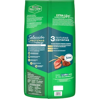 Imagen 2 de Purina Dog Chow Selección de Proteínas Adulto para Perros de Todos los Tamaños Sabor Cordero 10 Kg