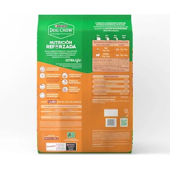 Imagen 2 de Purina Dog Chow Adulto Alimento para Perros de Razas Mini y Pequeñas Sabor Carne y Pollo en Croquetas, Tamaño 7.5 kg, Modelo B01N30FXOM, Serie Dog Chow Adulto