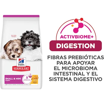 Imagen 3 de Hill's Science Diet Small & Mini Puppy, Alimento para Perro Cachorro de Razas Pequeñas y Mini, Modelo B003CLAJ6E, Tamaño 2 kg, Paquete de 1