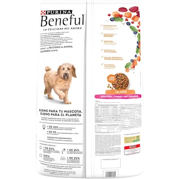 Imagen 3 de Purina Beneful Adulto Todos los Tamaños Salud Radiante Sabor Salmón 10 Kg