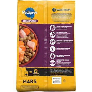 Imagen 2 de Pedigree Pancita Saludable Croquetas para Perros Adultos Sabor Salmón, Pavo y Zanahoria 4kg