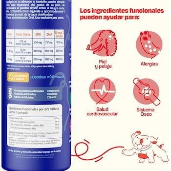 Imagen 4 de Dogelthy Pure Sardine Oil 450 ml - Aceite de Sardina Puro con Omega 3 para Perro - Suplemento de Aceite de Pescado 300 MG EPA + DHA por Dosis - para Croquetas o Dieta BARF