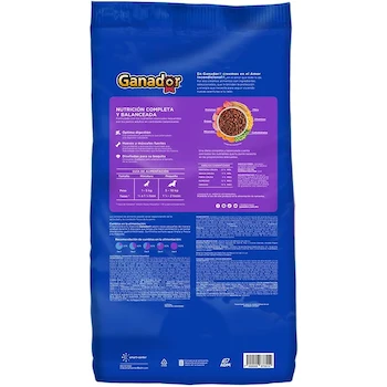 Imagen 3 de Croquetas para Perro Ganador Original Adulto Razas Pequeñas, Modelo B01FKNX3FU, 20 kg, Color Azul