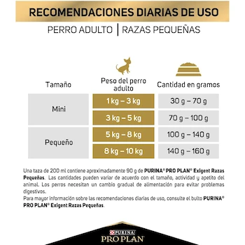 Imagen 5 de Purina Pro Plan Exigent Adulto Todos los Tamaños Sabor Pollo 7.5 Kg