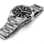Miniatura de Hamilton Khaki Field Auto H70455133 Reloj Automático para Hombre 38mm Caja Acero Inoxidable Plateado Bisel Plateado Esfera Negra Correa Brazalete Acero Plateado