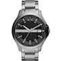 Miniatura de A|X Armani Exchange AX2103 Reloj Cronógrafo para Hombre con Correa de Acero Inoxidable Plata, Esfera Negra, Caja de 46 mm
