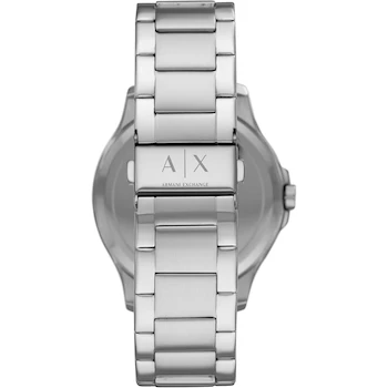 Imagen 2 de A|X Armani Exchange AX2103 Reloj Cronógrafo para Hombre con Correa de Acero Inoxidable Plata, Esfera Negra, Caja de 46 mm