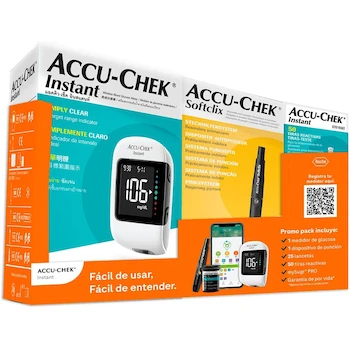 Imagen de referencia para Kit Glucómetro Accu-Chek Instant + Dispositivo de Punción Softclix + 50 Tiras Reactivas