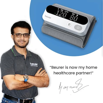 Imagen 2 de Beurer BM59 Baumanómetro de Brazo Tensiometro Digital Brazalete Ajustable 22-42 cm Batería Recargable USB-C Dimensiones 12.5 x 4.8 x 2.8 cm Peso 225 Gramos