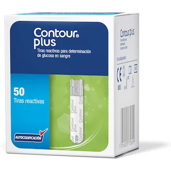 Imagen 4 de Tiras Reactivas para Determinación de Glucosa en Sangre Contour Plus, Serie Contour Plus, Modelo Tiras Reactivas Para Determinacion De Glucosa En Sangre De 50´S, Color Color, Cantidad 50 Unidades, Paquete de 1