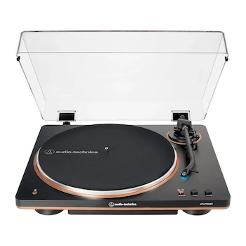 Imagen de referencia para AUDIO TECHNICA Tornamesa de Transmisión por Correa Bluetooth AT-LP70XBT-BZ Black/Bronze Modelo AT-LP70XBT Fully Automatic Wireless Belt-Drive Turntable