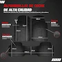 Miniatura de Alfombrillas para Coche RUAKIVA, Tapetes y Alfombras para Auto, Set de 3 Piezas Tapetes Universales para Coches, SUV, Furgonetas y Camiones, Color Negro