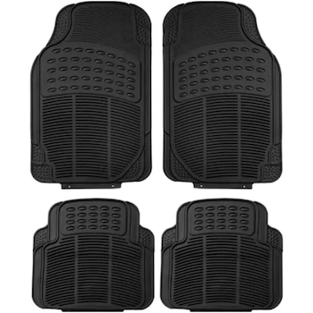 Imagen de referencia para Genérico Tapete para Auto Universal De Uso Rudo, Juego De 4 Piezas, Color Negro