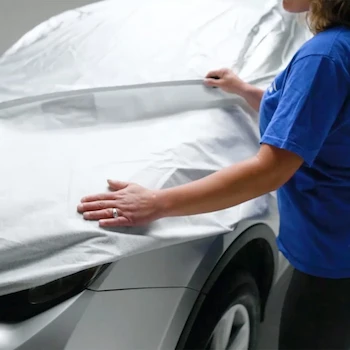 Imagen 3 de Funda Original Tapa-Car para Kia Rio Hatchback, Audi A1, SEAT Ibiza, Volkswagen Golf MK3 - Cubierta Completa Exterior Plata con Afelpado de Algodón para Compactos y Hatchback