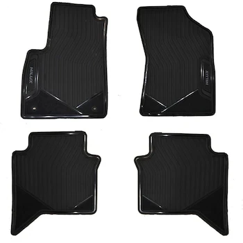 Imagen 2 de Tapetes Originales Compatible con Toyota Hilux 2016 2017 2018 2019 2020 2021 2022 2023 2024 2025 Uso Rudo Todo Clima Color Negro