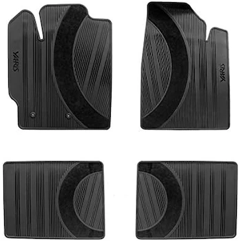 Imagen de referencia para Tapetes Originales Compatibles con Toyota Yaris 2005-2022 Uso RUDO Color Negro (No Compatible con Yaris R)