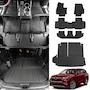Miniatura de Bomely Tapetes de Piso + Alfombrilla de Maletero con Respaldo Compatible con Toyota Highlander 2020-2025 Hybrid Gas 7 Asientos (Floor Mats + Trunk Mat with Backrest Mat)