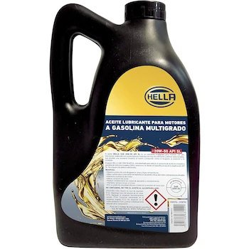Imagen 2 de HELLA HMOSL-20W50 Aceite Para Motor A Gasolina 20W50 SL, Part Number 358277131, ASIN B078128L5J, Garrafa de 5 Litros