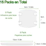 Miniatura de 16Pcs Protector de Puertas Automovil, Protectores para Manija de Puerta de Coche Autoadhesivo Impermeable Antiarañazos Puerta Lateral para Automóviles, Todoterrenos