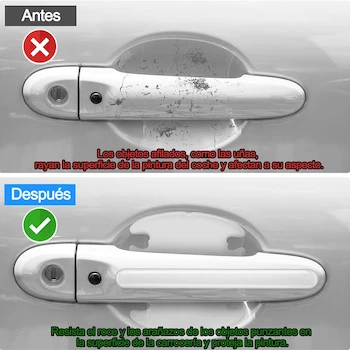 Imagen 3 de 16Pcs Protector de Puertas Automovil, Protectores para Manija de Puerta de Coche Autoadhesivo Impermeable Antiarañazos Puerta Lateral para Automóviles, Todoterrenos