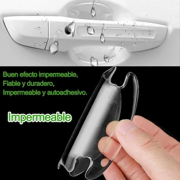 Imagen 4 de 16Pcs Protector de Puertas Automovil, Protectores para Manija de Puerta de Coche Autoadhesivo Impermeable Antiarañazos Puerta Lateral para Automóviles, Todoterrenos