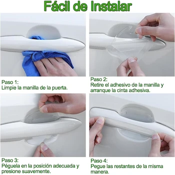 Imagen 5 de 16Pcs Protector de Puertas Automovil, Protectores para Manija de Puerta de Coche Autoadhesivo Impermeable Antiarañazos Puerta Lateral para Automóviles, Todoterrenos