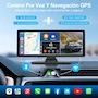 Miniatura de WEAGP Autoestéreo para Carro de 10.26 Pulgadas con Cámara Frontal 4K y Trasera 1080P, CarPlay Android Auto Mirror Link, Pantalla IPS HD Táctil Completa, Bluetooth GPS FM AUX TF - Negro