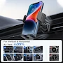 Miniatura de Miortior Soporte para Celular Automovil Gris Modelo ML217 Rotación 360° Operación con una Mano Compatible con iPhone 15/14/13/12 Pro MAX Galaxy S24/S23/S22 Ultra Xiaomi