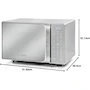 Miniatura de Midea MMDV11S2DG Horno de Microondas de 1.1 Pies Cúbicos con Puerta Acabado Espejo en Color Silver / Plata