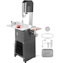 Miniatura de VEVOR Sierra de Cinta Eléctrica Comercial para Carne, Máquina de Aserrado Vertical de Huesos de Acero Inoxidable 850 W, Banco de Trabajo 19 x 15 pulgadas, Grosor de Corte 7.09 pulgadas