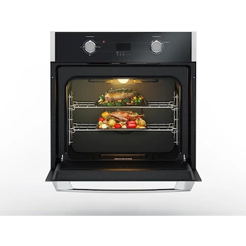 Imagen 4 de IO Mabe Horno a Gas LP 60 cm (24 pulgadas) Vidrio Gris Vulcano, Negro/Inoxidable - IO6032HGWD1