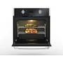Miniatura de IO Mabe Horno a Gas LP 60 cm (24 pulgadas) Vidrio Gris Vulcano, Negro/Inoxidable - IO6032HGWD1