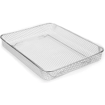 Imagen de referencia para Nuwave Cesta de Freír de Aire para el NuWave Bravo XL, Accesorio Rectangular para Horno Tostador de Convección, Material Acero Cromado, Dimensiones 10" x 12" x 3", Serie Bravo XL, ASIN B09HJNG8NJ, UPC 652185268067, Peso 10.9 onzas