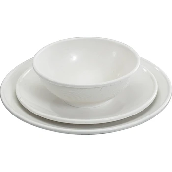 Imagen de referencia para Nordic Ware Vajilla de 3 Piezas para Microondas, Modelo 60019, Color Blanco, Incluye Plato de 10 Pulgadas, Plato de 8 Pulgadas, Tazón de 6 Pulgadas