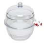Miniatura de Bel-Art SP Scienceware "Space Saver" Series Polycarbonate Vacuum Desiccator with Clear Polycarbonate Bottom, Model 420270000 / F42027-0000, Capacity 0.31 cu. ft., Clear Color