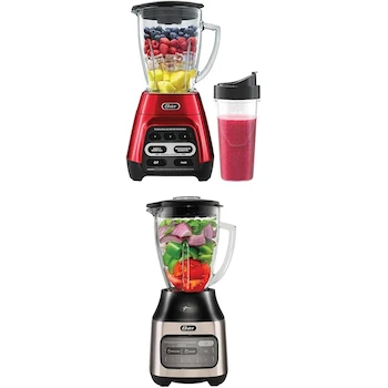 Imagen de referencia para Paquete Oster Licuadora Roja con Programas Automáticos y Vaso Blend-N-Go Modelo BLSTPYG1310RBG Capacidad Vaso Vidrio 1.5L + Licuadora Reversible Roja/Plata 2 Programas Automáticos Modelo BLSTPEGNRT-NRT-013 Capacidad Vaso Vidrio 1.5L