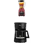 Miniatura de Oster Licuadora Modelo BLSTPEG-GPB con Vaso de Vidrio de 1.5 Litros + Oster Cafetera Modelo BVSTDCS51B de 5 Tazas de Capacidad, Color Acero Inoxidable