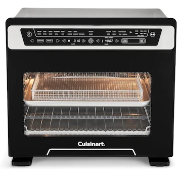 Imagen de referencia para Cuisinart TOA-112ES Horno Tostador Air Fryer 14 en 1, Color Negro y Acero Inoxidable, Capacidad Interior 25 L, Dimensiones 47.2 cm Profundidad x 38.1 cm Ancho x 41.3 cm Alto, con Accesorios